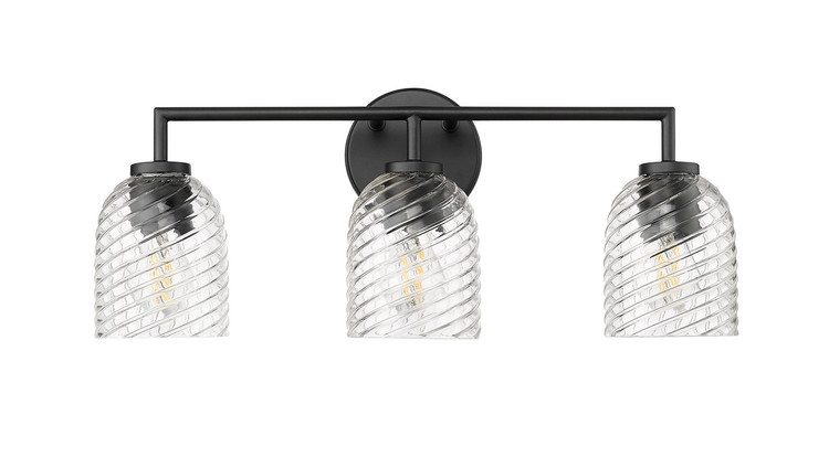 Millennium - 22203-MB - Three Light Vanity - Catania - Matte Black