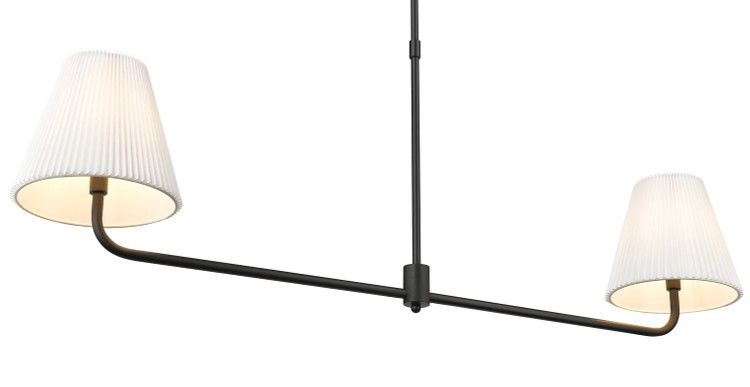 Millennium - 25102-MB - Two Light Island Chandelier - Ami - Matte Black