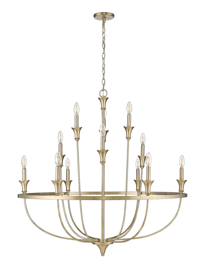 Millennium - 28012-MG - 12 Light Chandelier - Emery - Modern Gold Millennium - 28012-MG - 12 Light Chandelier - Emery - Modern Gold