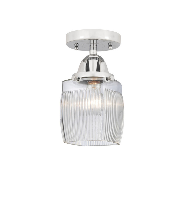Innovations - 288-1C-PC-G302 - One Light Semi-Flush Mount - Nouveau 2 - Polished Chrome Innovations - 288-1C-PC-G302 - One Light Semi-Flush Mount - Nouveau 2 - Polished Chrome