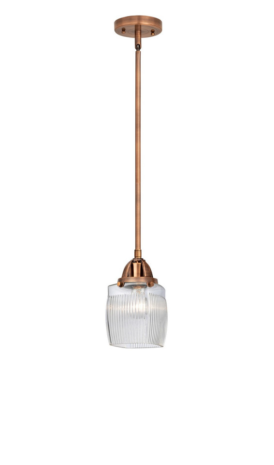 Innovations - 288-1S-AC-G302 - One Light Mini Pendant - Nouveau 2 - Antique Copper