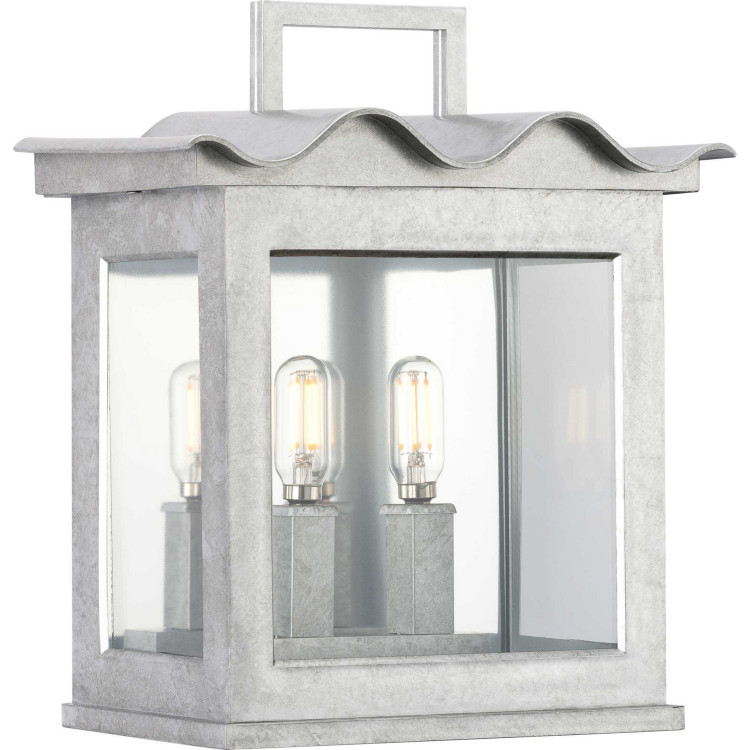Progress Lighting - P560297-141 - Two Light Outdoor Wall Lantern - Point Dume-Seamoor - Galvanized