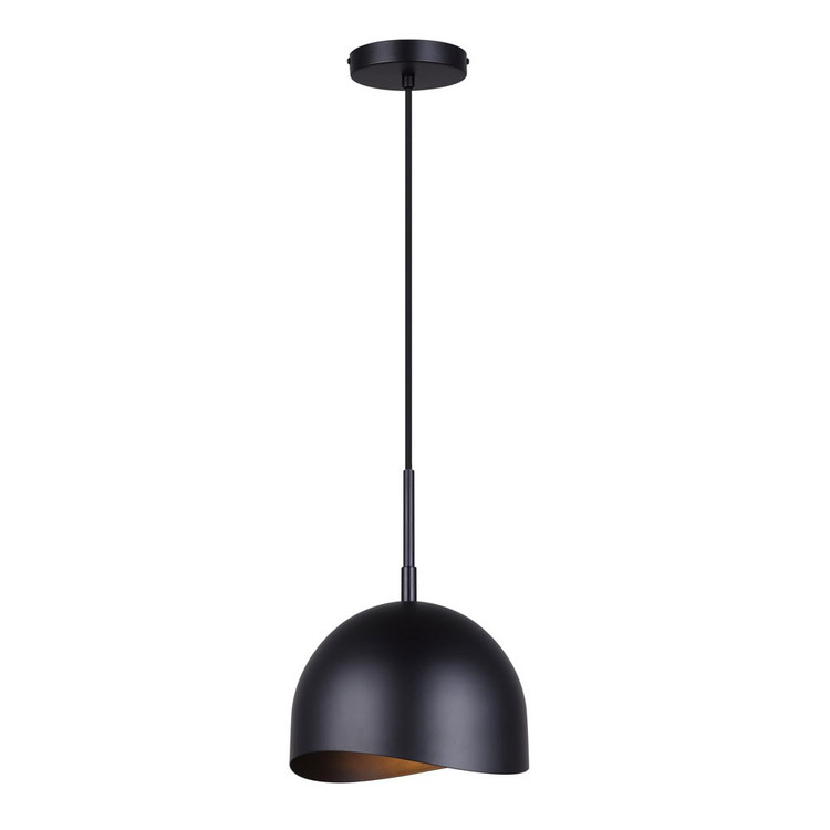 Canarm - IPL1122A01BK - One Light Pendant - Henlee - Matte Black