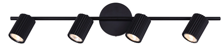 Canarm - IT1119A04BK10 - Four Light Track Lighting - Rexton - Black