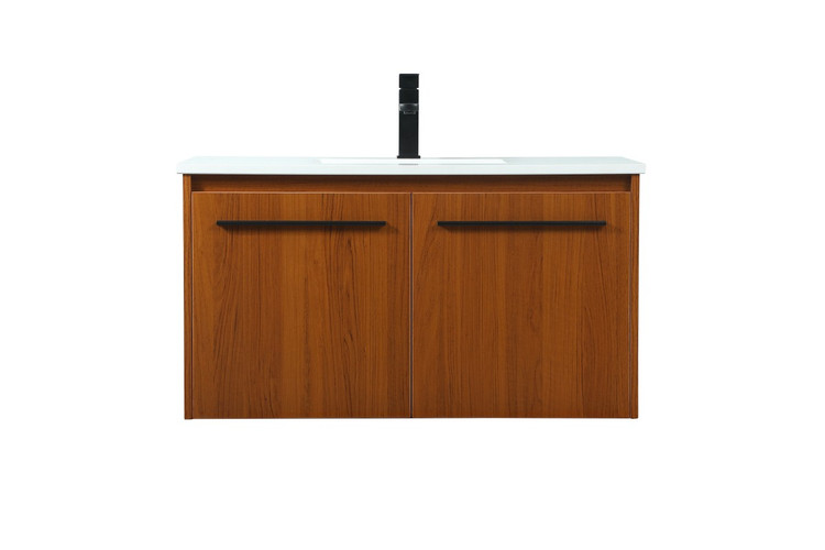 Elegant Lighting - VF44536MTK - Single Bathroom Vanity - Penn - Teak