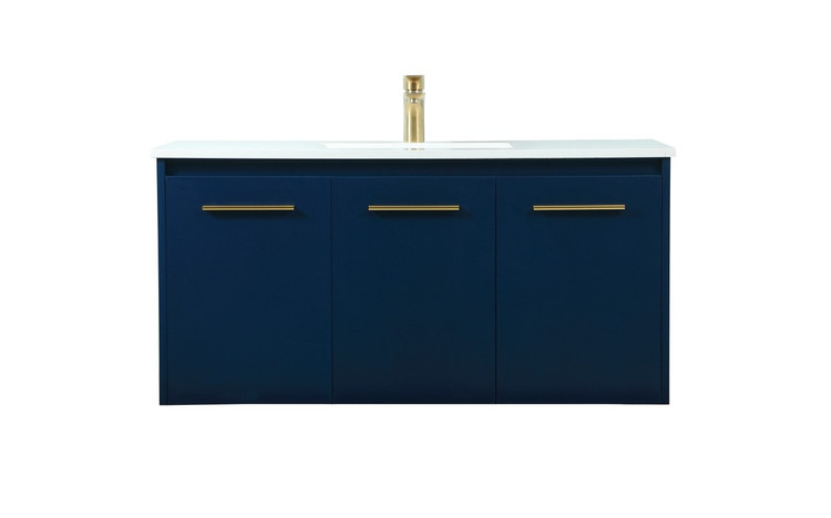 Elegant Lighting - VF44540MBL - Single Bathroom Vanity - Penn - Blue