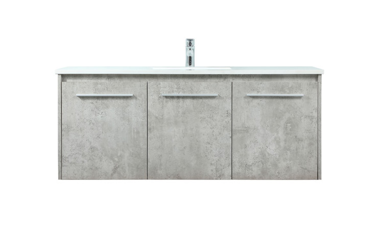 Elegant Lighting - VF44548MCG - Single Bathroom Vanity - Penn - Concrete Grey