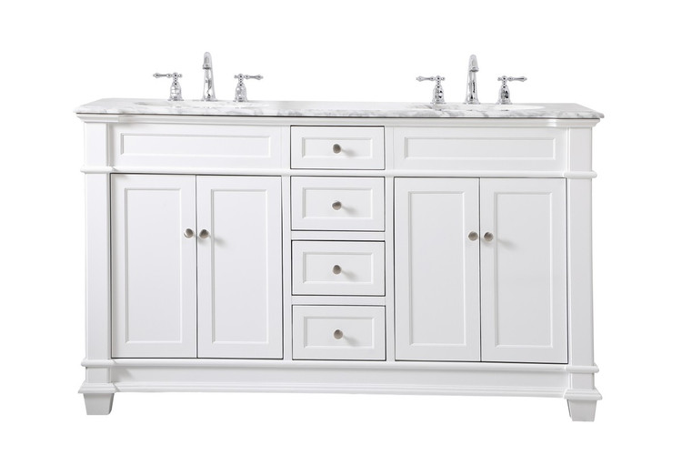 Elegant Lighting - VF50060DWH - Bathroom Vanity Set - Wesley - White