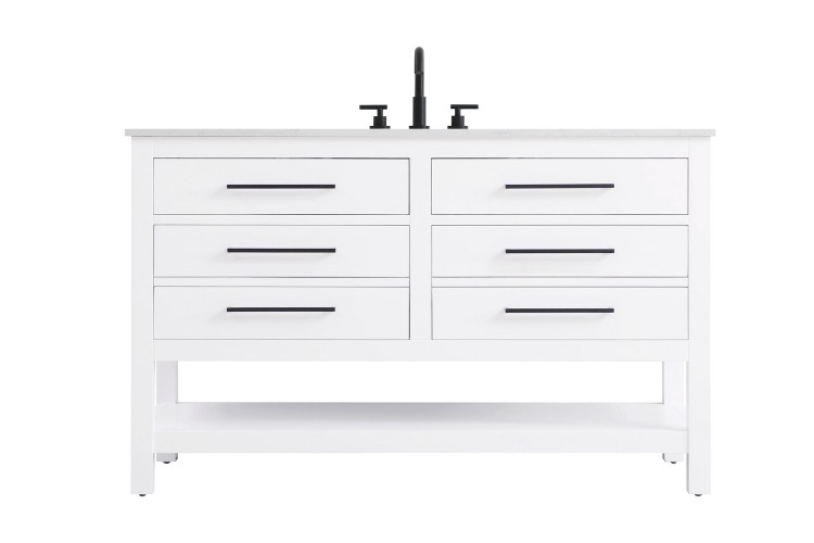 Elegant Lighting - VF60554WH - Bathroom Vanity - Karson - White