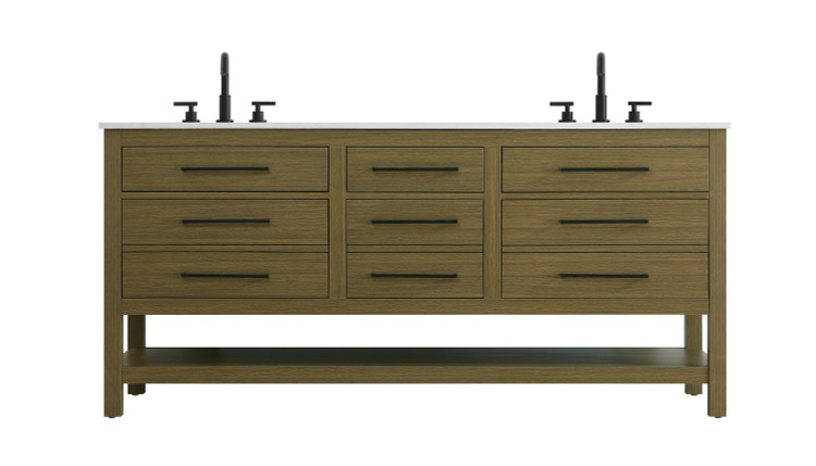 Elegant Lighting - VF60572DMCB - Bathroom Vanity - Karson - Chestnut Brown
