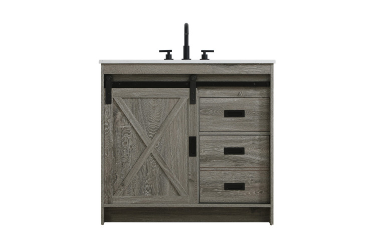 Elegant Lighting - VF90536RG - Bathroom Vanity - Austin - Rustic Grey