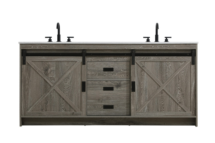 Elegant Lighting - VF90572DRG - Bathroom Vanity - Austin - Rustic Grey