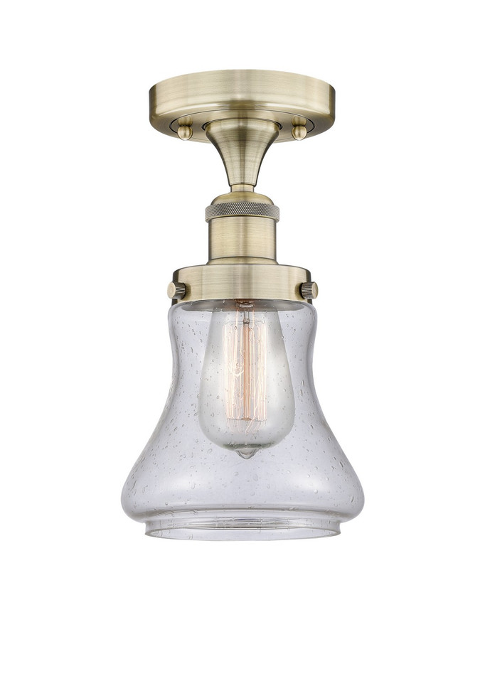 Innovations - 616-1F-AB-G194 - One Light Semi-Flush Mount - Edison - Antique Brass