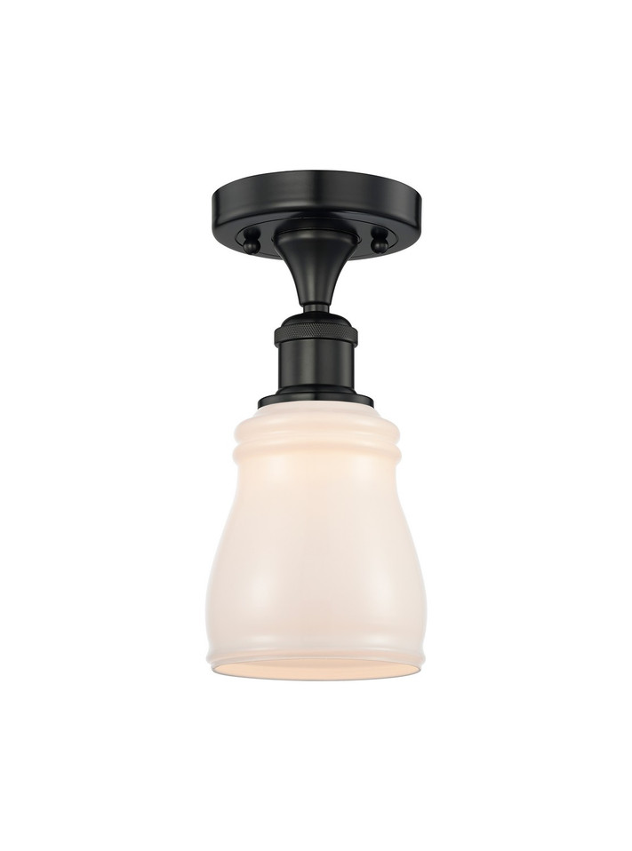 Innovations - 616-1F-BK-G391 - One Light Semi-Flush Mount - Edison - Matte Black