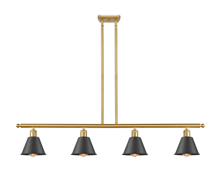 Innovations - 516-4I-SG-M8 - Four Light Island Pendant - Ballston - Satin Gold