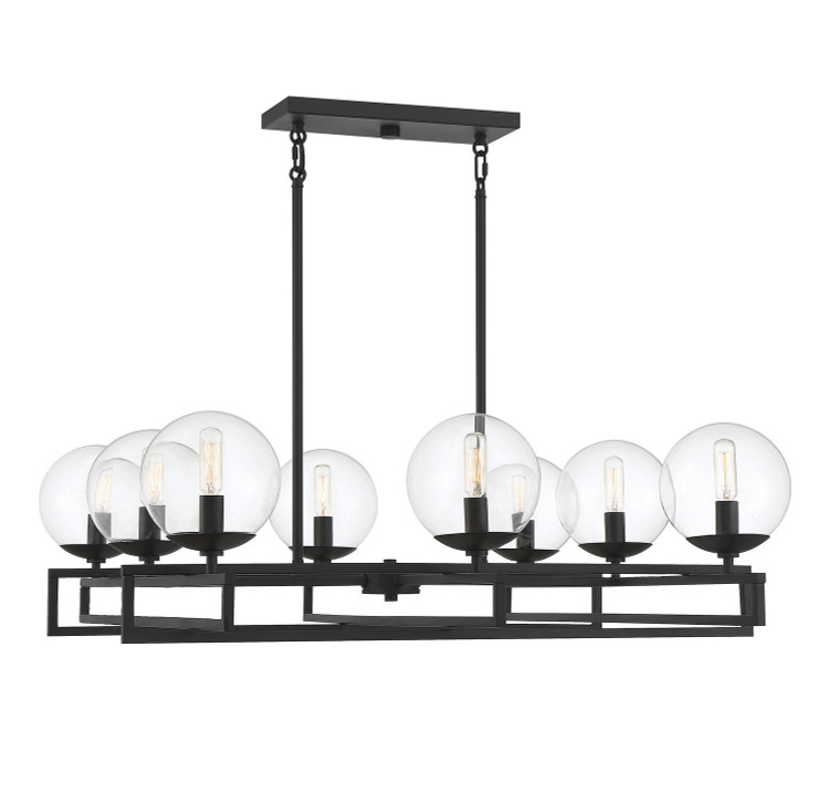 Savoy House - 1-1861-8-89 - Eight Light Chandelier - Crosby - Matte Black