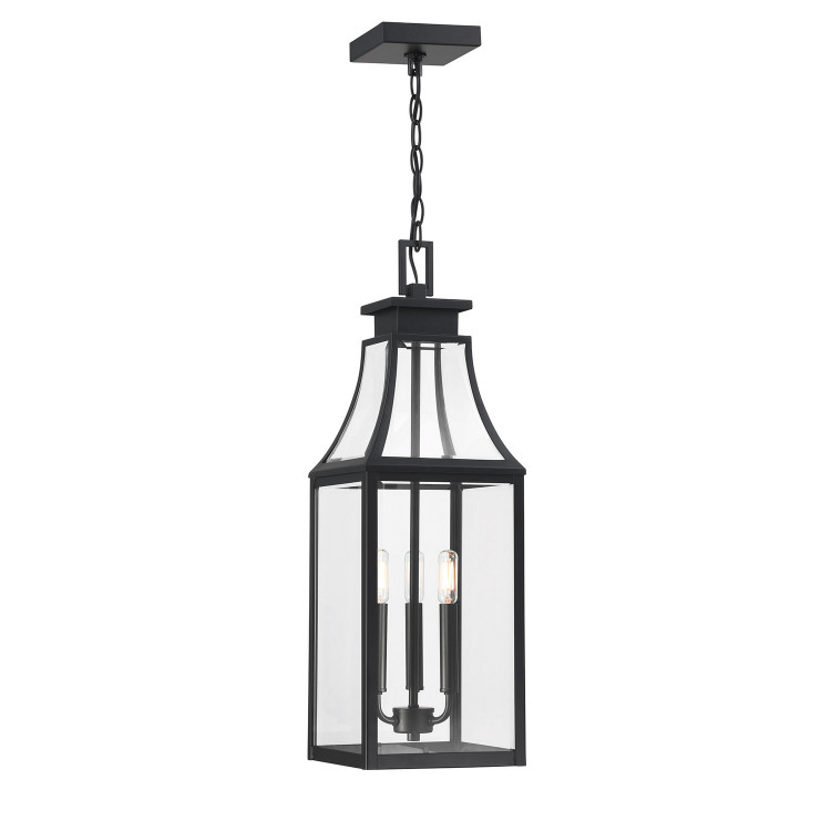 Savoy House - 5-608-BK - Three Light Outdoor Hanging Lantern - Emery - Matte Black