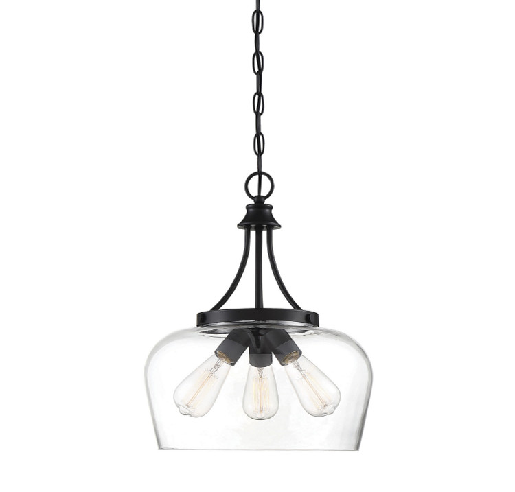 Savoy House - 7-4034-3-BK - Three Light Pendant - Octave - Black