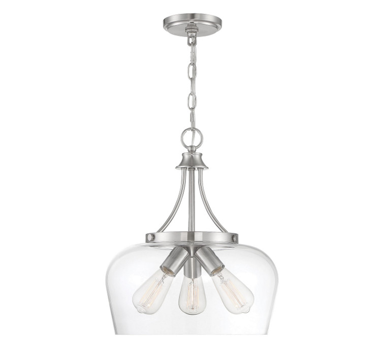 Savoy House - 7-4034-3-SN - Three Light Pendant - Octave - Satin Nickel Savoy House - 7-4034-3-SN - Three Light Pendant - Octave - Satin Nickel