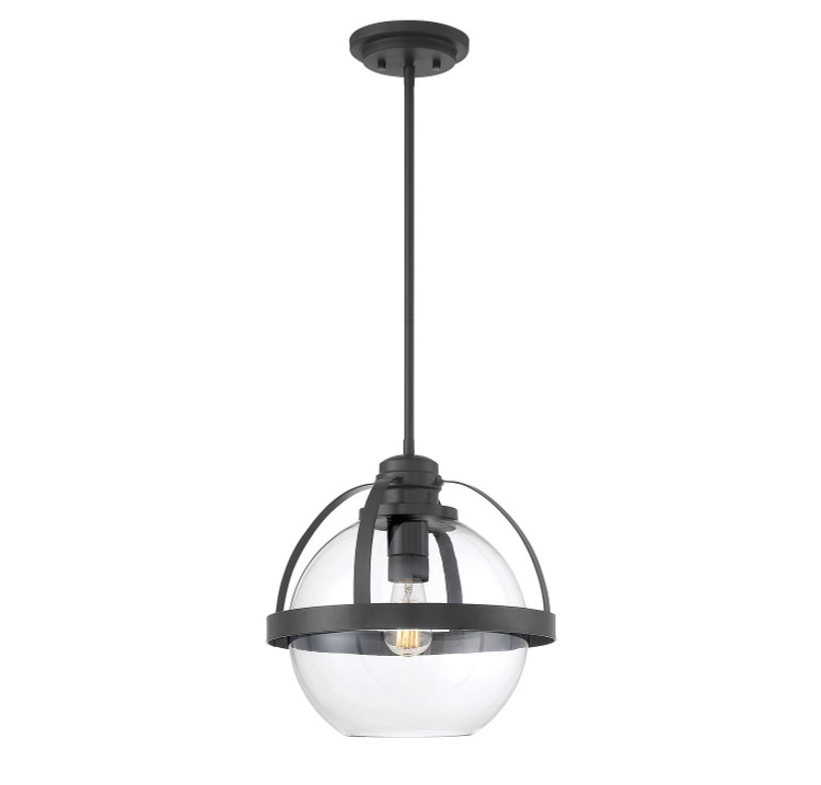 Savoy House - 7-7201-1-89 - One Light Pendant - Pendleton - Matte Black