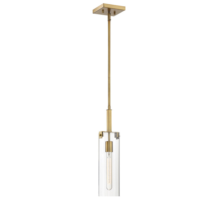 Savoy House - 7-9770-1-322 - One Light Mini Pendant - Winfield - Warm Brass