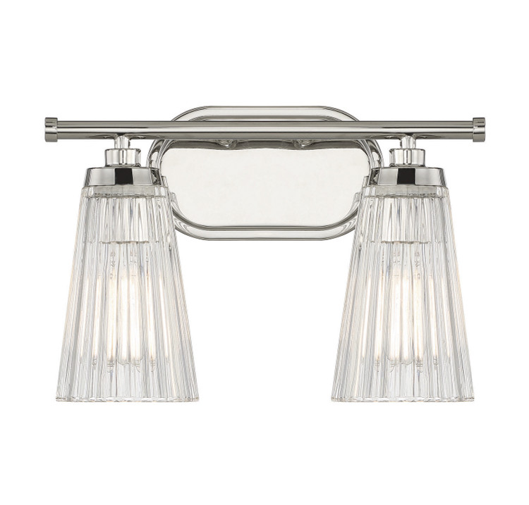 Savoy House - 8-1745-2-109 - Two Light Bathroom Vanity - Chantilly - Polished Nickel