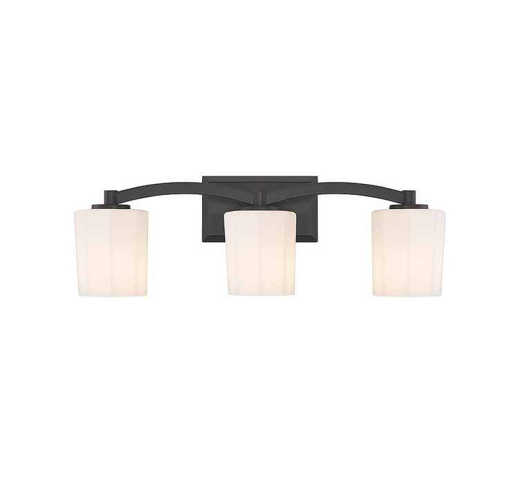 Savoy House - 8-7710-3-BK - Three Light Bathroom Vanity - Whitney - Matte Black