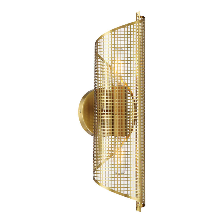 Savoy House - 9-8030-2-322 - Two Light Wall Sconce - Hillbourne - Warm Brass