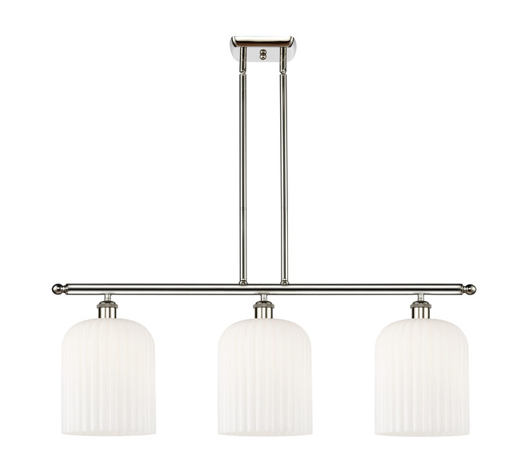 Innovations - 516-3I-PN-G559-8GWH - Three Light Island Pendant - Ballston - Polished Nickel