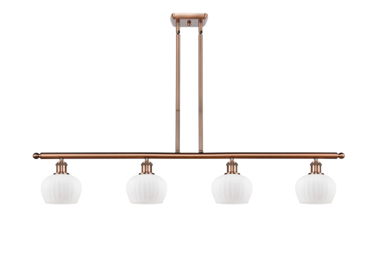 Innovations - 516-4I-AC-G91-LED - LED Island Pendant - Ballston - Antique Copper