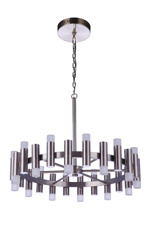 Craftmade - 57524-BNK-LED - LED Chandelier - Simple Lux - Brushed Polished Nickel Craftmade - 57524-BNK-LED - LED Chandelier - Simple Lux - Brushed Polished Nickel