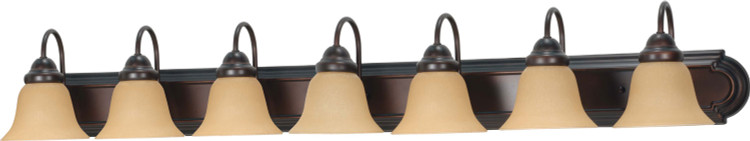 Nuvo Lighting - 60-1268 - Seven Light Vanity - Ballerina - Mahogany Bronze / Champagne