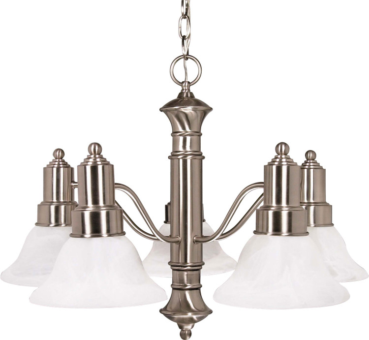 Nuvo Lighting - 60-189 - Five Light Chandelier - Gotham - Brushed Nickel