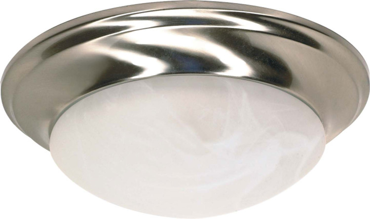 Nuvo Lighting - 60-283 - One Light Flush Mount - Twist and Lock Brushed Nickel - Brushed Nickel