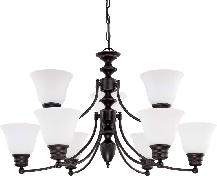 Nuvo Lighting - 60-3171 - Nine Light Chandelier - Empire - Mahogany Bronze