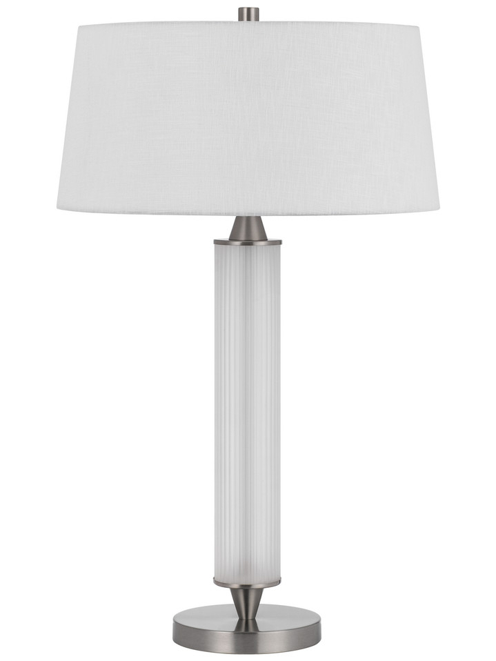 Cal Lighting - BO-3222TB - Two Light Table Lamp - Pavia - Fluted Frosted Glass/Steel