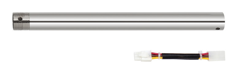 Cal Lighting - CF-1001-ROD-12 - Extension Rod - Breezymeadow - Brushed Steel