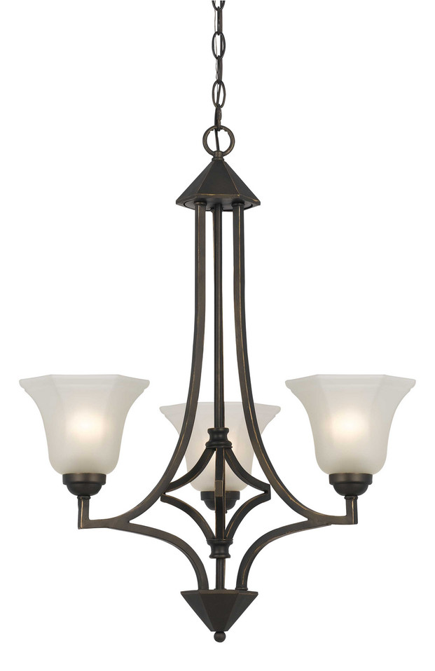 Cal Lighting - FX-3551/3 - Three Light Chandelier - Metal - Dark Bronze