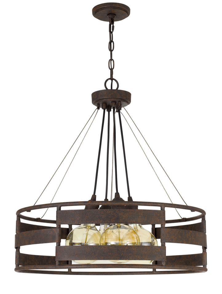 Cal Lighting - FX-3747-4 - Four Light Chandelier - Rochefort - Rust
