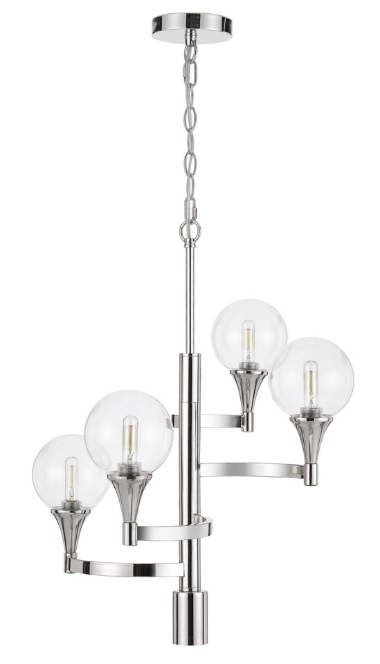Cal Lighting - FX-3759-4 - LED Chandelier - Milbank - Chrome