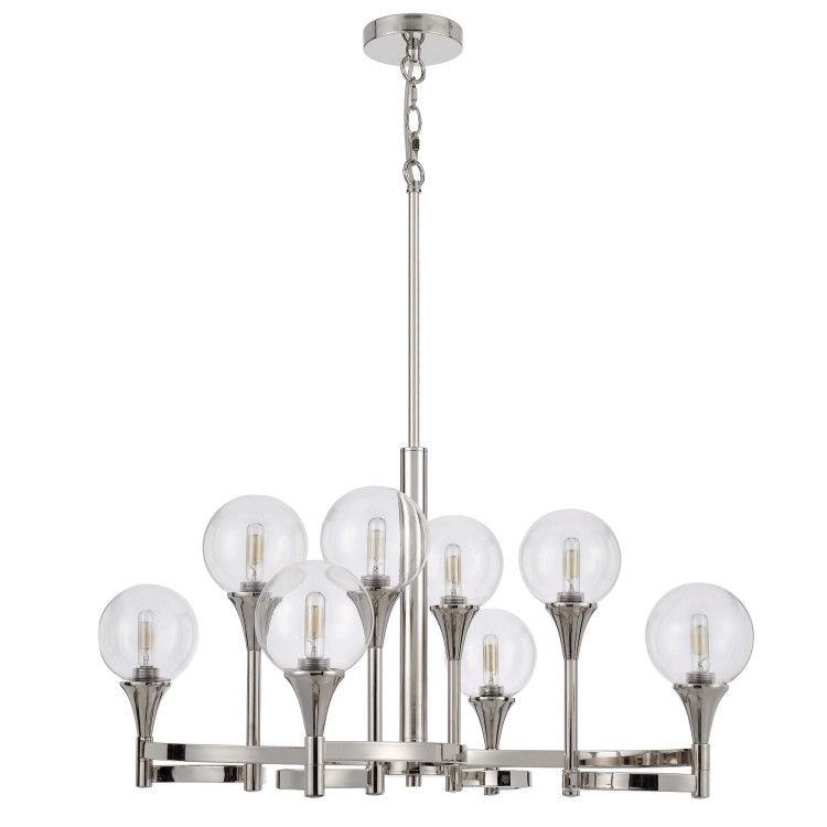 Cal Lighting - FX-3759-8 - Eight Light Chandelier - Milbank - Chrome