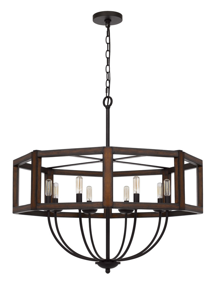 Cal Lighting - FX-3761-8 - Eight Light Chandelier - Renton - Oak