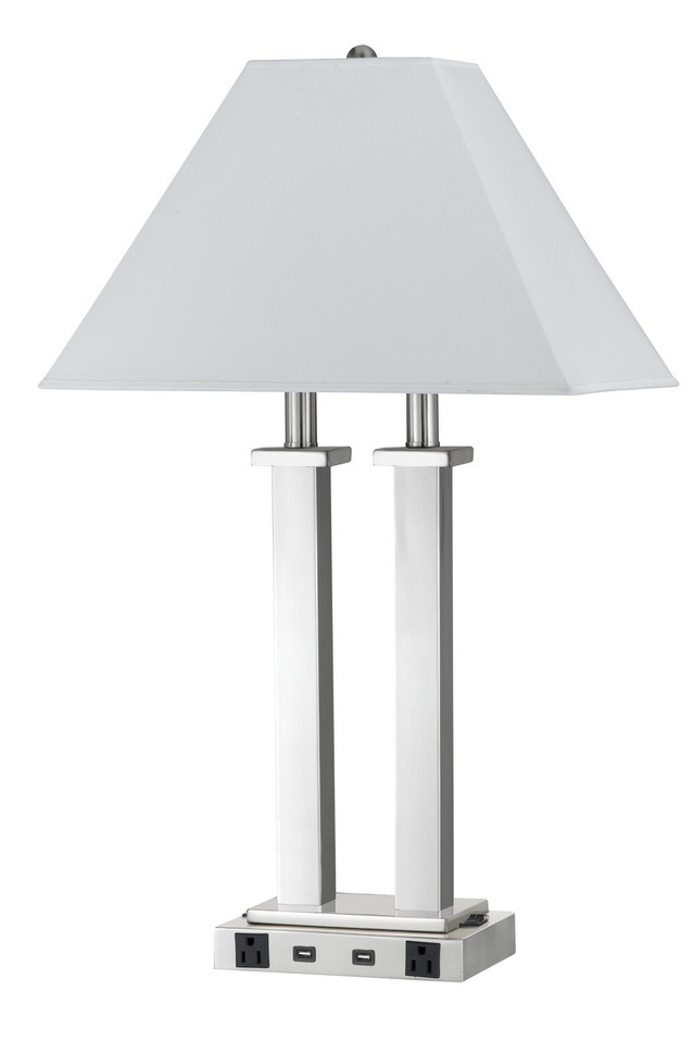 Cal Lighting - LA-60003DK-4RBS - Two Light Desk lamp - Desk - Brushed Steel
