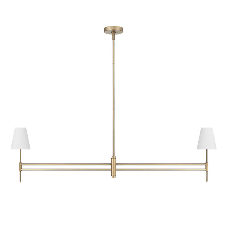 Hunter - 13253 - Two Light Chandelier - Camelia Stem - Luxe Gold