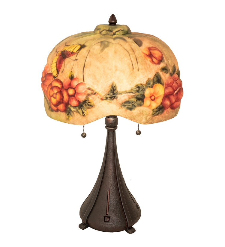 Meyda Tiffany - 253546 - Two Light Table Lamp - Puffy - Mahogany Bronze