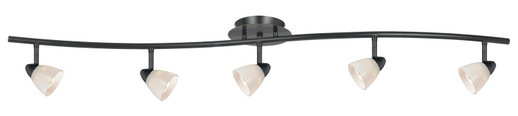 Cal Lighting - SL-954-5-DB/WH - Five Light Pendant - Serpentine - Dark Bronze