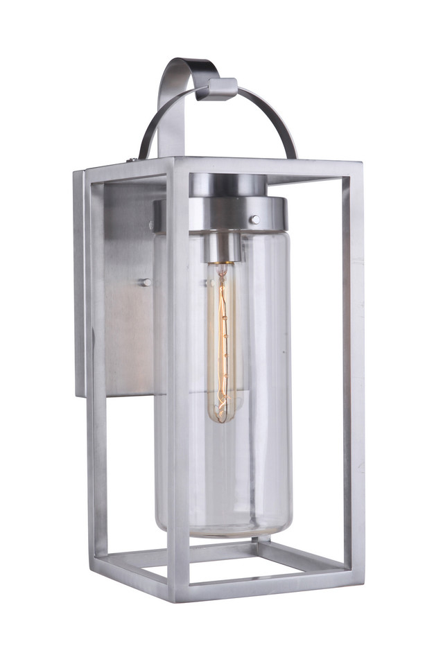 Craftmade - ZA4814-SA - One Light Outdoor Wall Mount - Neo - Satin Aluminum