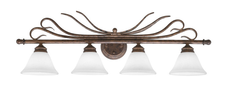 Toltec Lighting - 104-BRZ-311 - Four Light Bath Bar - Swan - Bronze