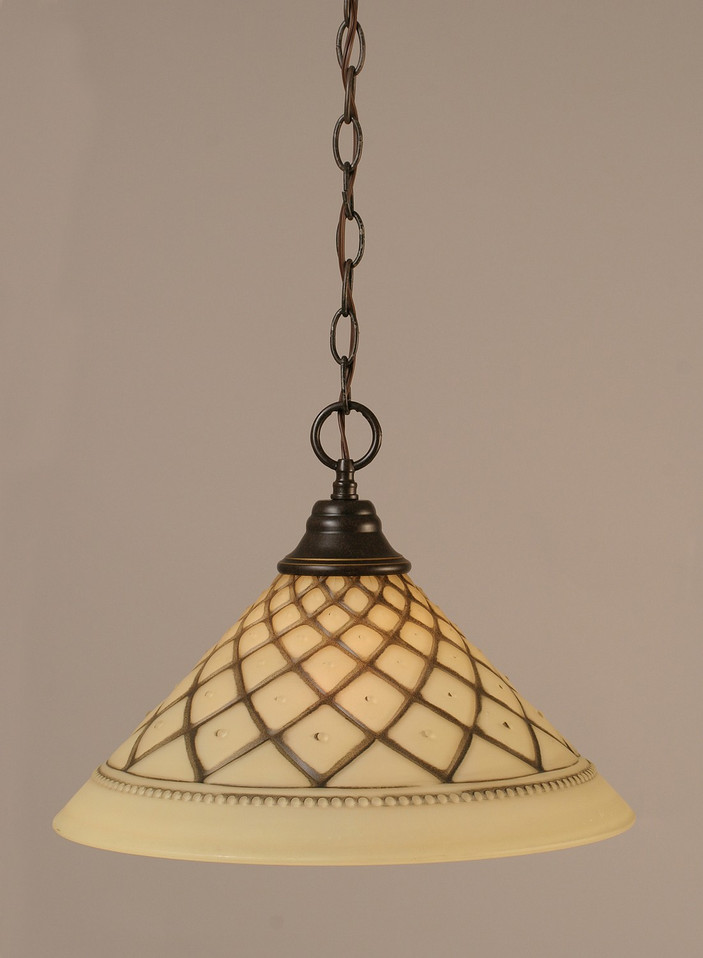 Toltec Lighting - 10-DG-718 - One Light Pendant - Any - Dark Granite