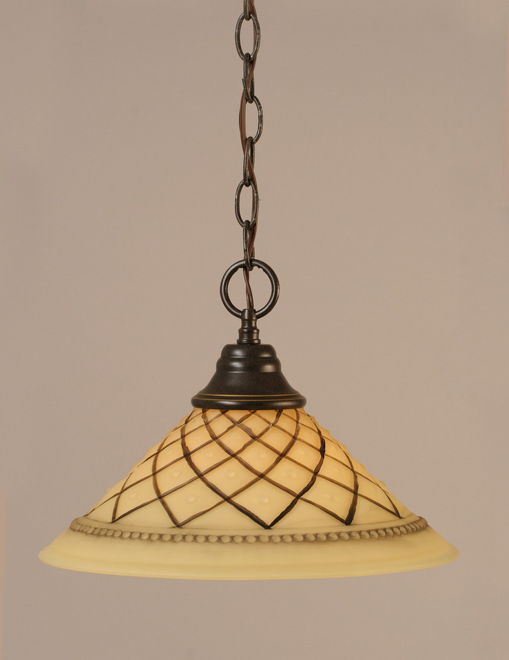 Toltec Lighting - 10-DG-7182 - One Light Pendant - Any - Dark Granite
